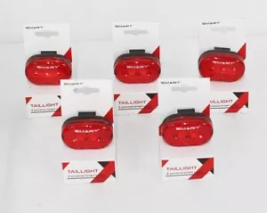 (5) New SMART Bicycle TAIL LIGHT Lot Red LED RL403R 3 Setting Extreme Flashing - Picture 1 of 6