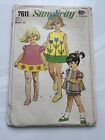 VTG-4 Of Simplicity Sewing Patterns Toddler Age 2-4