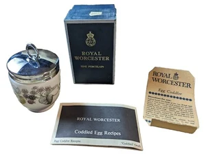 Royal Worcester Fine Porcelain Egg Coddler Recipes Original Box VINTAGE! oct23 - Picture 1 of 23