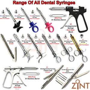 Jeringas dentales cartucho autoaspirante anestésicos pasivos intraligamentales CE - Imagen 1 de 37