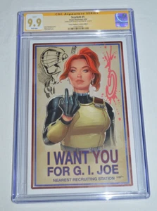 SCARLETT #1 Variante CGC 9.9 signiert Sajad Shah + Snake Eyes Remarque - Bild 1 von 5