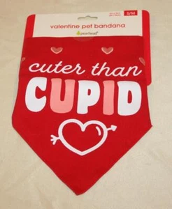 PEARHEAD Cuter Than Cupid S/M Pet Bandana Valentine’s Day Slide-On Dog Apparel - Picture 1 of 5