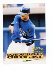 1995 Pinnacle Select Certified Checklists Ken Griffey Jr (HOF) #1 Mariners
