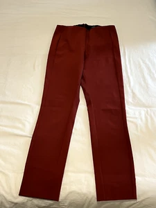 NWOT Theory Women’s Red/Burgundy Navalane Becker Pants - Size 6 - Picture 1 of 4