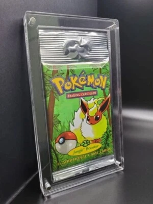 Pokemon Long Crimp and Japanese Booster Pack Acrylic Case! Magnetic Closure! - Image 1 of 2