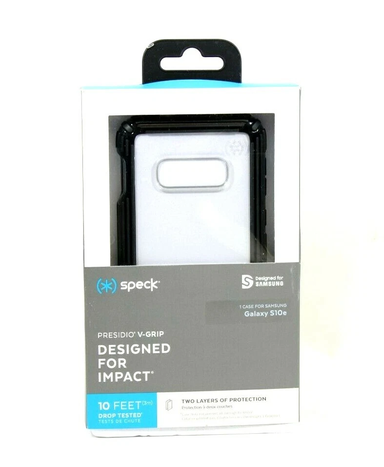 Speck Presidio V-Grip Series Case for Samsung Galaxy S10 - Clear / Black - New - Image 1 of 1