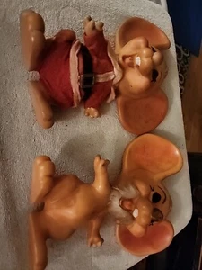 vintage huron products CHRISTMAS MICE LOT santa mouse plastic - Picture 1 of 5