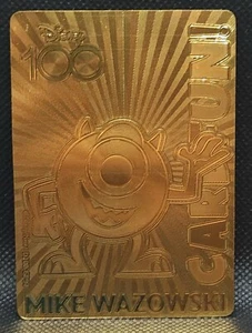 2023 Card Fun Disney 100 Years of Wonder Mike Wazowski Gold /100 US Seller - Bild 1 von 2