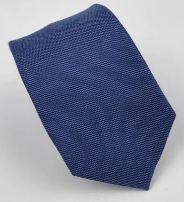 Van Heusen Polyester Tie Blue Solid Men Necktie Skinny 59 x 2.75 - Image 1 of 4