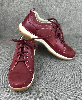 Rockport Shoes Womens 10M Walking Sneakers Lace Up Leather Suede Ruby Red - Image 1 of 4
