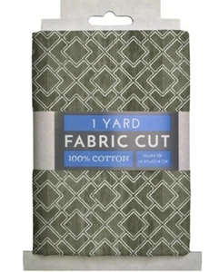 Fabric Pine Green Pattern  1 Yard 100% Cotton 36”x 44” Sewing Craft Quilt Precut - Picture 1 of 2