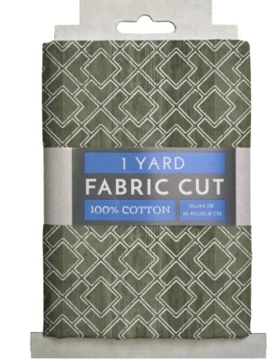 Fabric Pine Green Pattern  1 Yard 100% Cotton 36”x 44” Sewing Craft Quilt Precut - Image 1 of 2