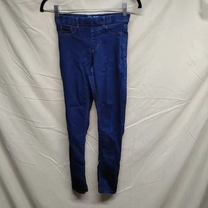 Wonder Nation Girls Size L Large 10-12 Blue Stretch Denim Jeggings Pants - Picture 1 of 17