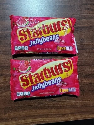 Starburst ~ Jelly Beans FaveReds Easter 2 Bags 14 oz. Each - Image 1 of 2