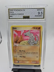 Onix Pokemon EX Unseen Forces 2005 Pokémon TCG Card #65/115 AGS 10 GEM MINT - Picture 1 of 5