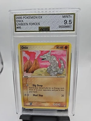 Onix Pokemon EX Unseen Forces 2005 Pokémon TCG Card #65/115 AGS 10 GEM MINT - Image 1 of 4