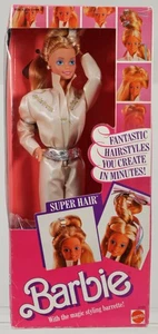 Bambola Barbie Super Hair Vintage - 3101 mai rimossa dalla scatola 1986 Mattel, Inc. - Foto 1 di 7