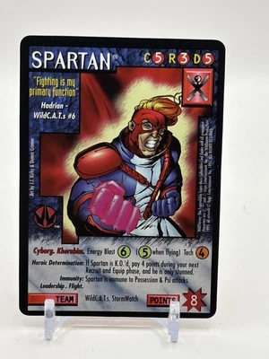 Wildstorms CCG Spartan WildCATS Rare Card Limited Image DC Comics - Image 1 of 2
