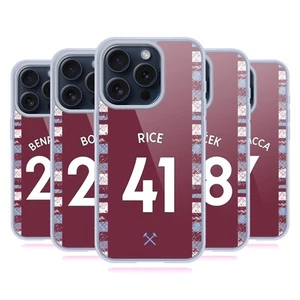 WEST HAM UNITED FC 2022/23 PLAYERS HOME KIT GEL CASE FOR APPLE iPHONE PHONES - Picture 1 of 13