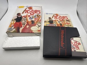 Hoops Nintendo NES CIB Complete In Box W/ Sleeve Manual Vintage