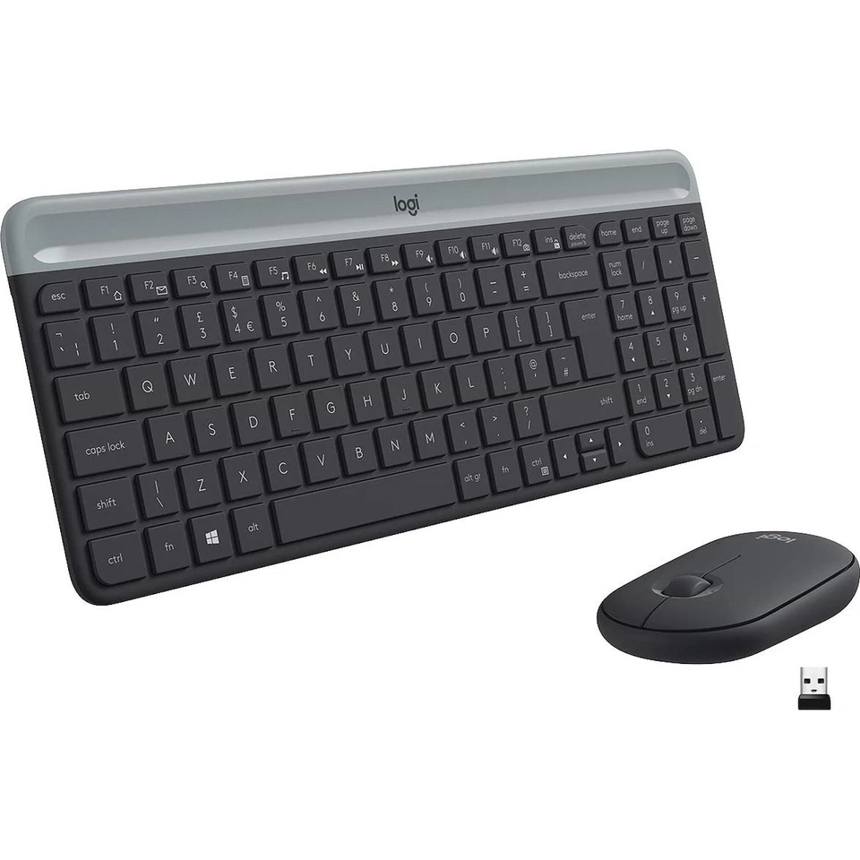 Tastiera wireless con mouse Logitech MK470 slim   graphite - Immagine 1 di 1