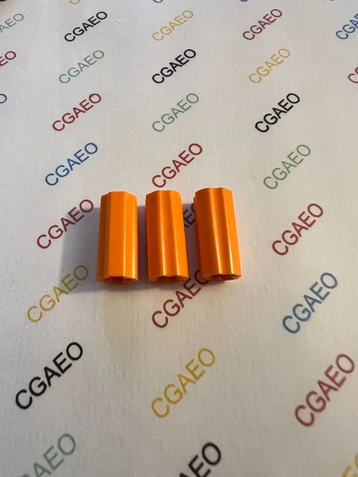 3 X Lego  Technic 6538c , Axle Connector  - ORANGE - Photo 1/1