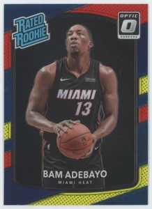 2017-18 Donruss Optic RED/YELLOW Bam Adebayo Rookie Miami Heat #187 A15 - Picture 1 of 2