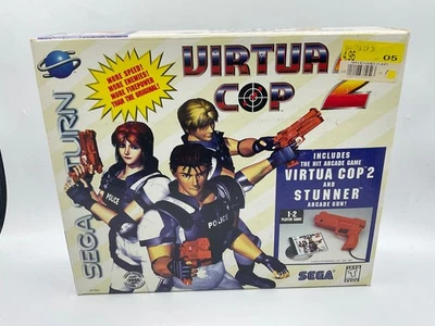 Sega Saturn Virtua Cop 2 Gun Bundle Stunner Arcade Gun GAME STILL SEALED - Image 1 of 4