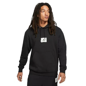 Jordan Mens Size 2XL Statement Fleece Heavyweight Hoodie Black French Terry NWT - Picture 1 of 9
