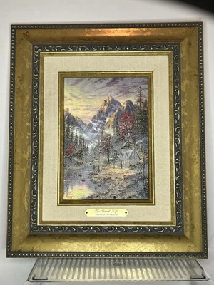 Original Thomas Kinkade Oil Painting The Good Life 9x7 Canvas 12x10 Framed VGT - Image 1 of 4