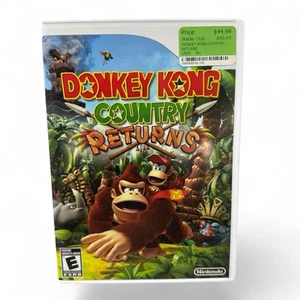 Donkey Kong Country Returns 2010 Nintendo Wii Complete In Box CLEAN - Picture 1 of 12
