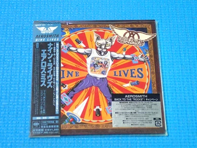 AEROSMITH Mini LP CD Nine Lives 2004 OOP Japan MHCP-331 OBI Foto 1 de 2