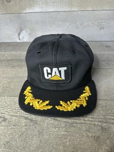 Vintage 80er Jahre schwarze Katze Rührei Snapback Truckermütze Tonkin USA Raupe - Bild 1 von 10