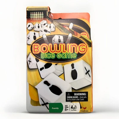 Cardinal Bowling Dice Family Game Tin Handheld Fun 117004 - Image 1 of 3