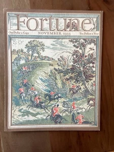 Fortune Magazine November 1933 Cover Only - Picture 1 of 1
