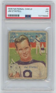 National Chicle 8 Zyntell 1935 PSA 1 677778  - Imagen 1 de 2