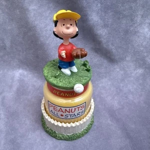 Tarro de velas coleccionable de béisbol Avon Peanuts All Stars Lucy sin caja - Imagen 1 de 8
