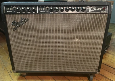 1965 Fender Twin Reverb Amp Blackface VG* A04259/AB763 - Image 1 of 4