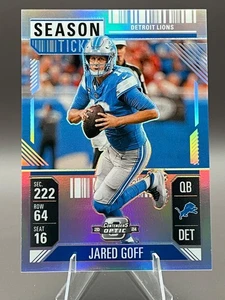 Boleto de temporada Jared Goff #18 Silver Prizm 2024 Panini Contenders Optic LIONS SP - Imagen 1 de 5
