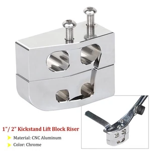 Kickstand Lift Block 1"/2" For Harley Electra Glide Ultra Classic FLHTCU FLHTK - Picture 1 of 14