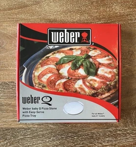 NEW Weber Original Gourmet BBQ System Pizza Stone & Tray 10 Inch 17652 - Picture 1 of 5