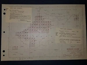 1942-3 US Army Maps Morocco AMS P732 59 Sheets 1:50,000 - Picture 1 of 12