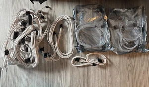 EVGA Power Supply Cables Set (Cables and Box) White Braided Cables - Picture 1 of 4
