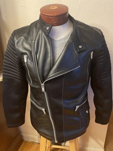 ebay zara leather jacket