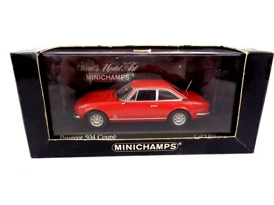 Coche Minichamps Peugeot 504 cupé 1974 rojo escala 1/43 en caja Foto 1 de 4