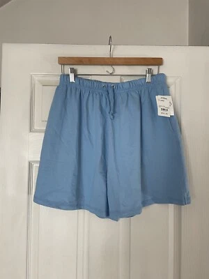 Pantalones Cortos Para Mujer SJB Active Talla XL De Colección Mamá Azul Pastel 100% Algodón Foto 1 de 4