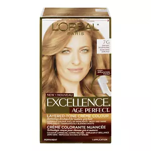 Age Perfect Permanent Hair Color, 7G Dark Natural Golden Blonde, 1 Kit - Picture 1 of 12