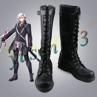 Free Shipping Cosplay Shoes Black Clover Yami Sukehiro Boots Halloween