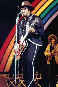 Bo Diddley Poster 18x24 Arcobaleno sul palco concerto chitarra cool - Foto 1 di 1