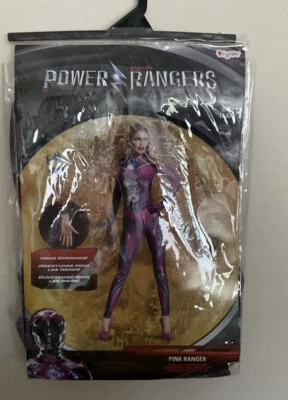 Disfraz Saban's Rosa Power Ranger Para Mujer Adulto Disfraz Talla Pequeña 4-6 Nuevo en Paquete Foto 1 de 3